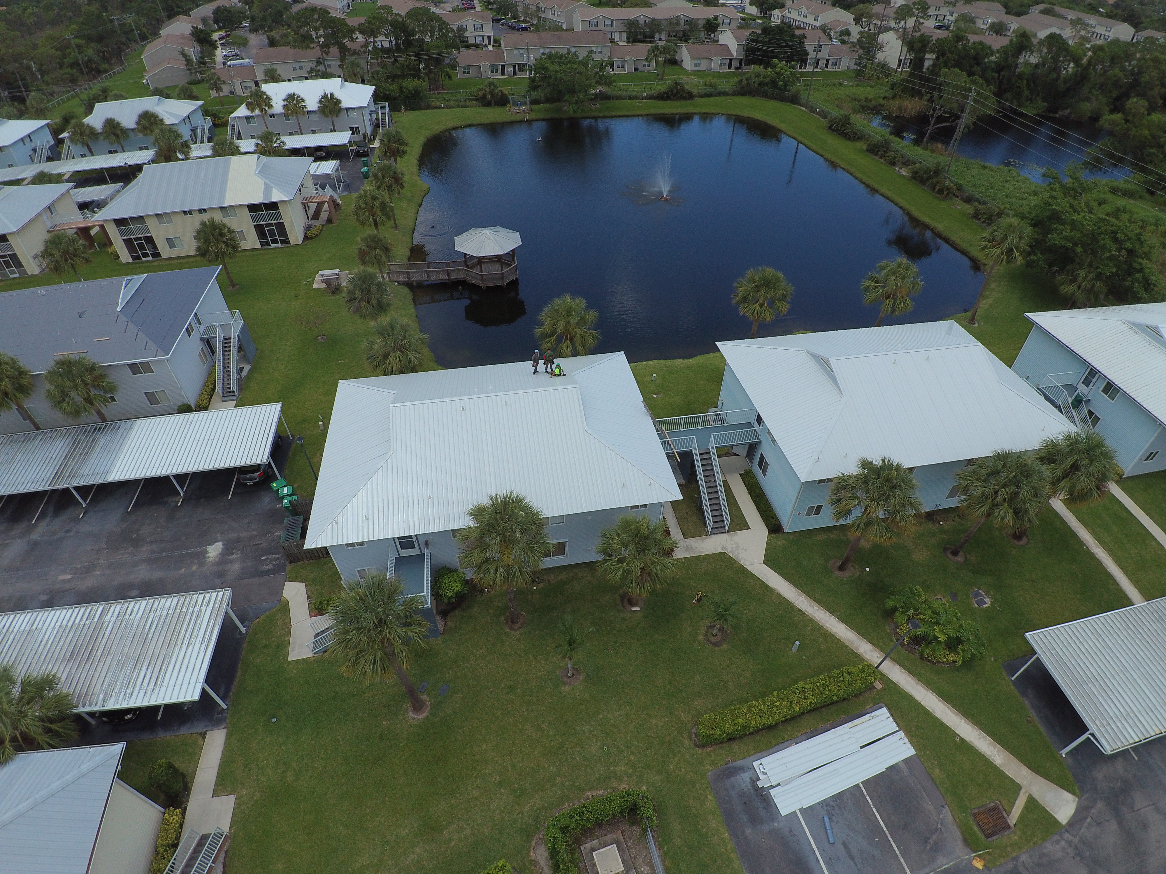 New Metal Roof Installation on Condos in Port Saint Lucie, FL